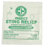 Sting relief prep pads