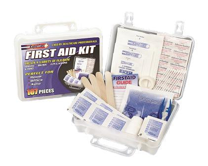 First aid kit and components