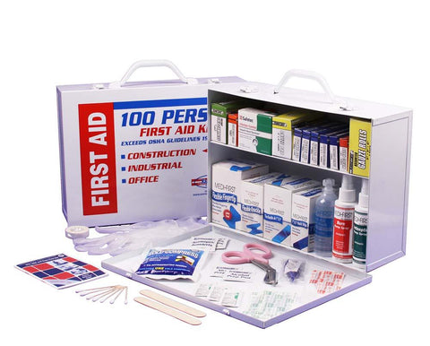 First aid cabinet and components